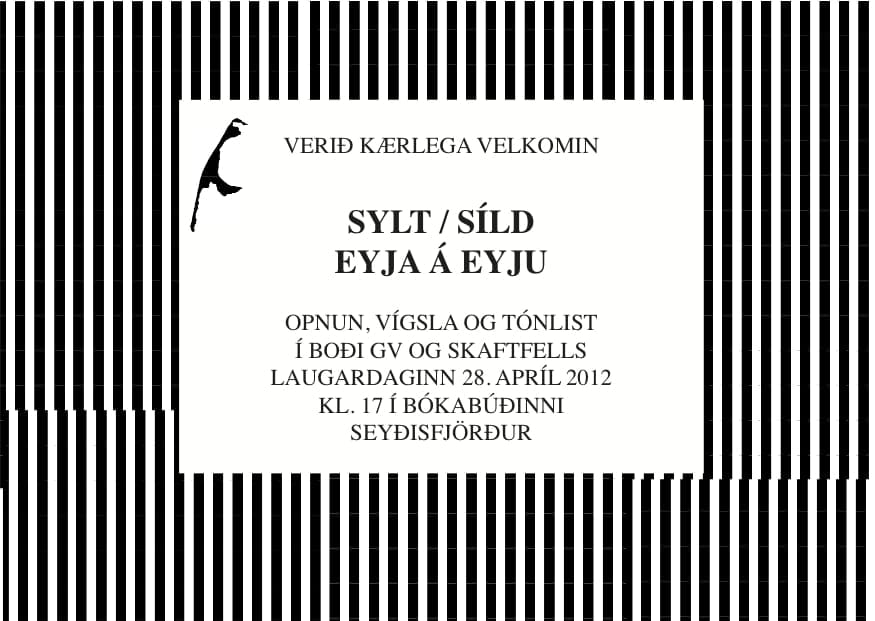 SYLT/SÍLD: laugardaginn 28. apríl kl.17